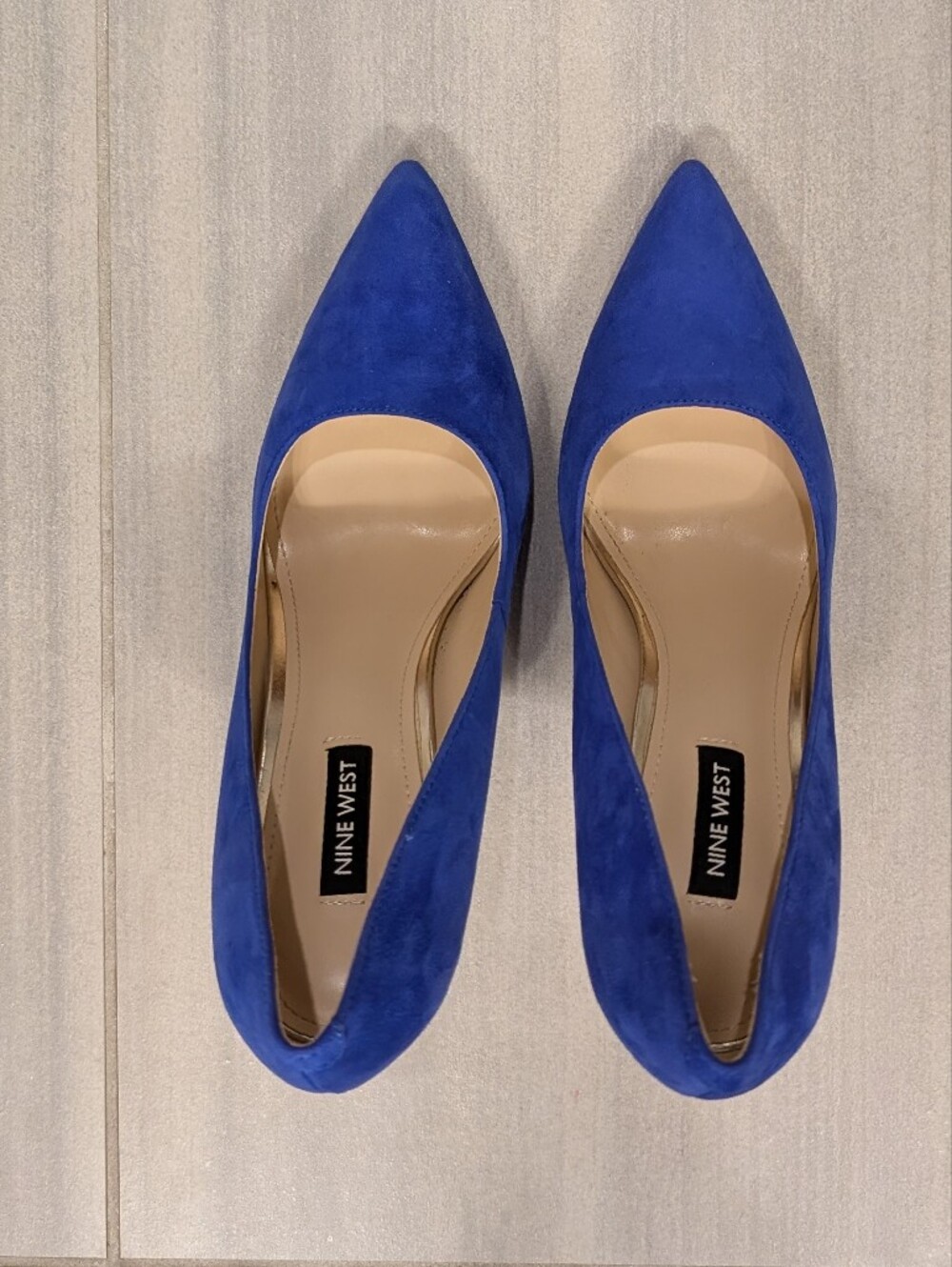 Nine West Women's Blue Pointed-Toe Pump